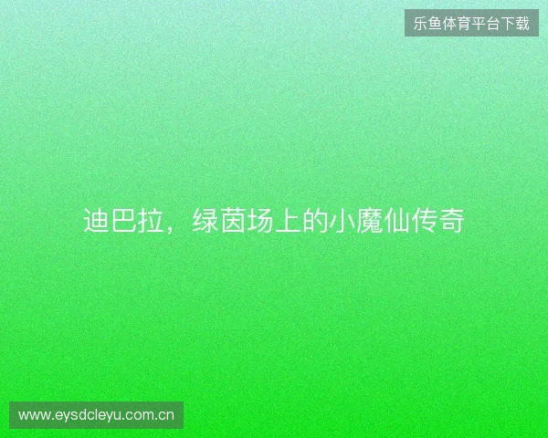 迪巴拉，绿茵场上的小魔仙传奇